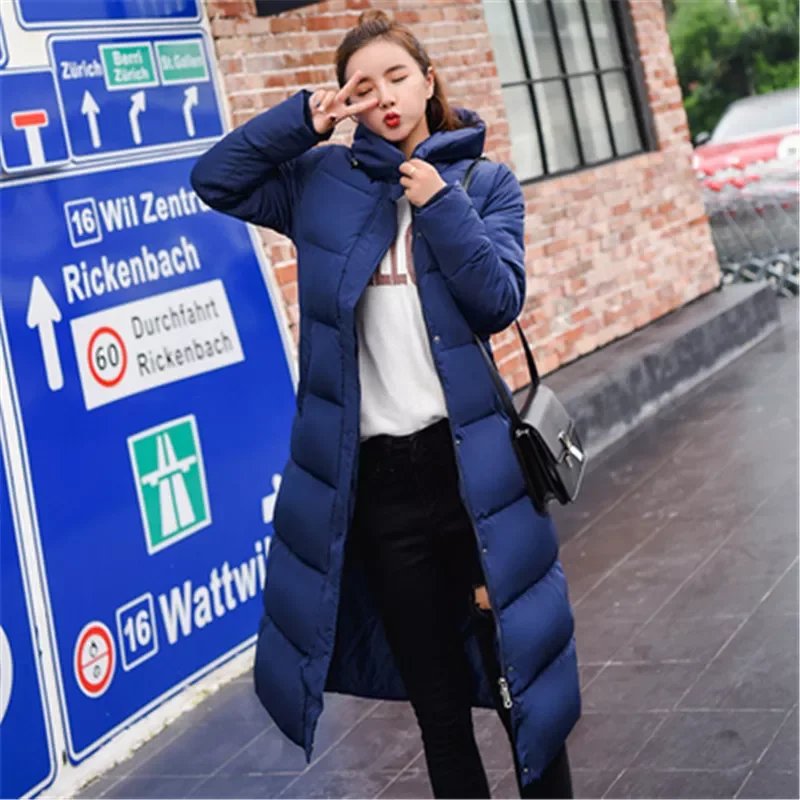 

New2022 size 3XL Down jackets 2019 Fashion Women Winter Coat Long Slim Thicken Warm Jacket Down Cotton Padded Jacket Outwear Par