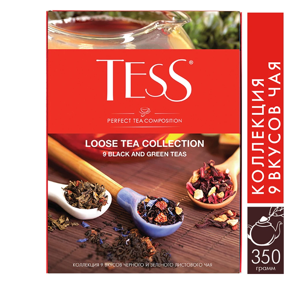 TESS Коллекция превосходного чая 9 видов, листовой 350 г.