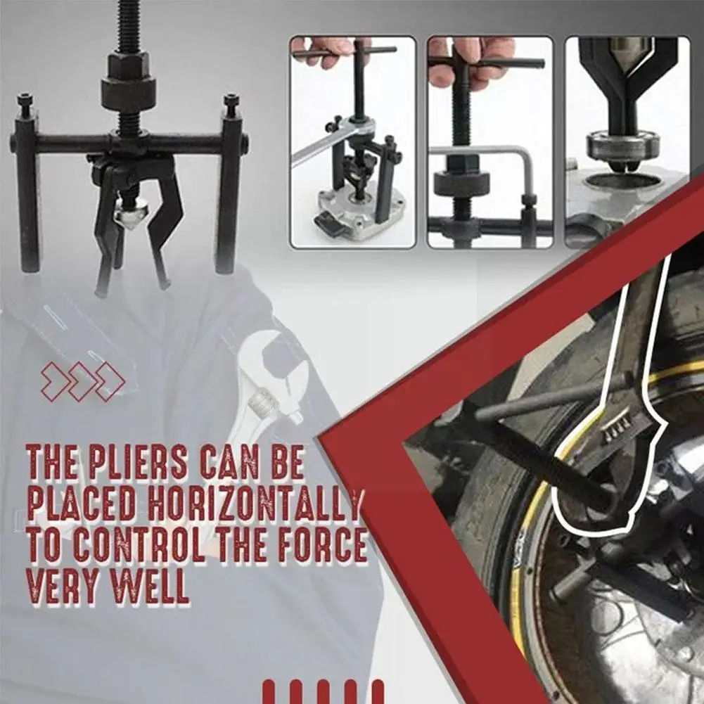 

3 Jaw Separation Bearing Labor Saving Device Steel Disassembling Parts Repair Auto Material Kit Internal Machine Tool V4o8