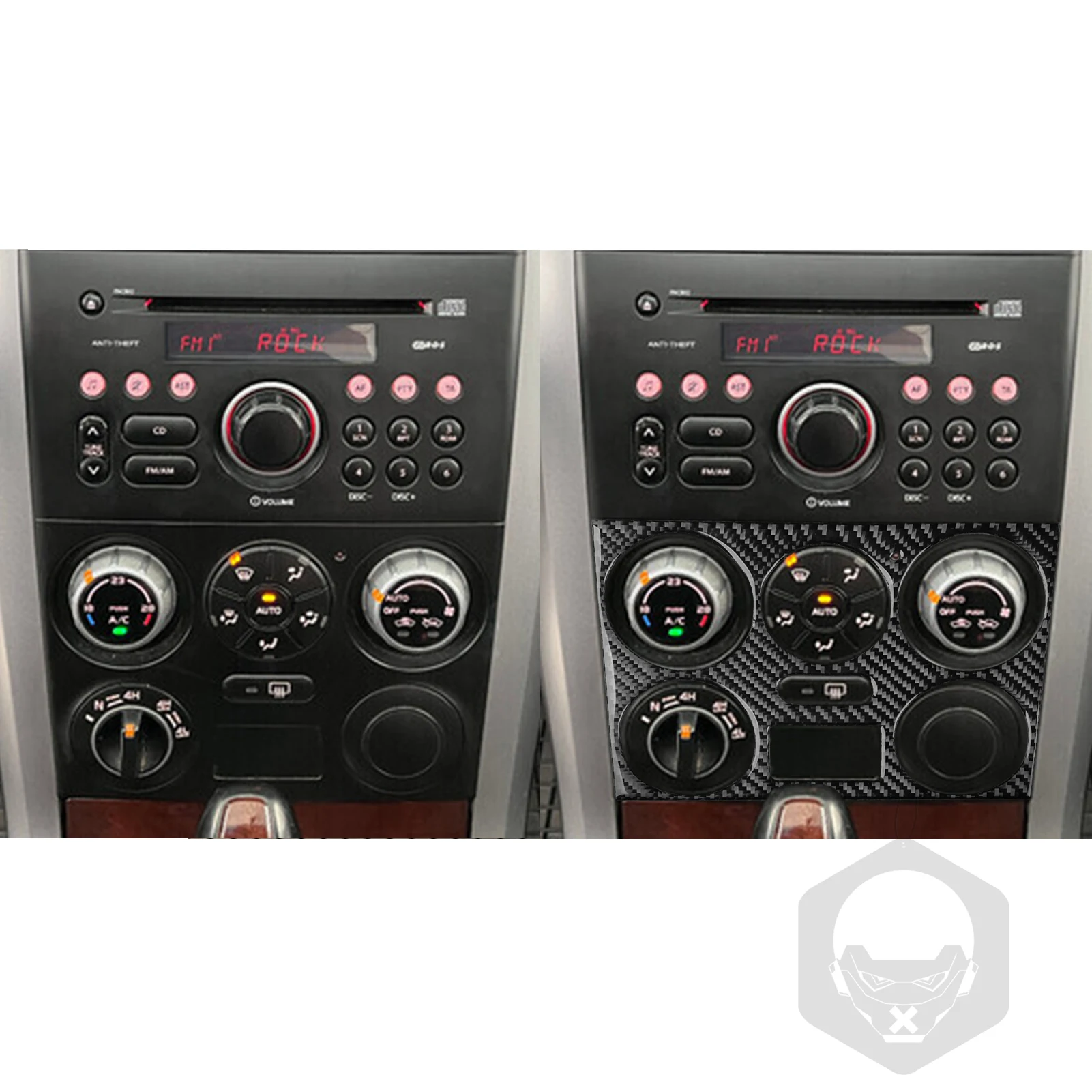 Для Suzuki Grand Vitara 2006-2013 автомобильные аксессуары из настоящего углеродного волокна