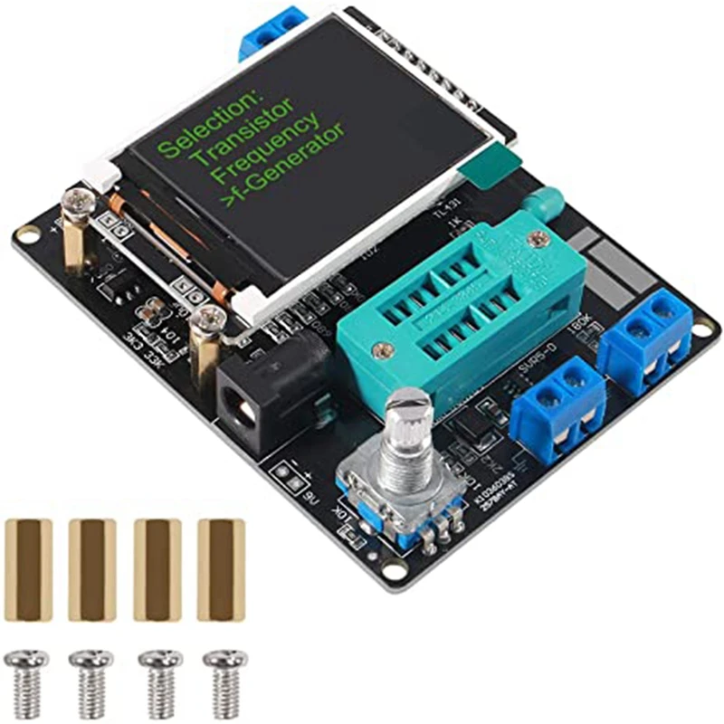 

Transistor Tester GM328A Diode Capacitance ESR Voltage Frequency Meter PWM Square Wave Signal Generator SMT Soldering