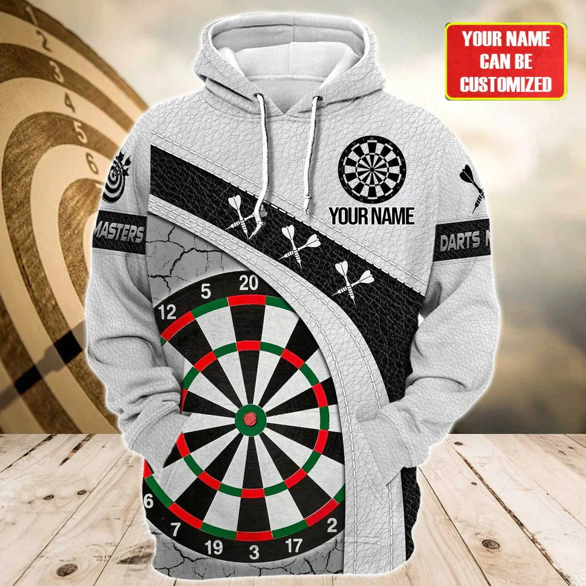

PLstar Cosmos Personalized Name Darts 3D Printed Men's Hoodie & Sweatshirt Autumn Unisex Zip Hoodies Gift For Dart Player HW02