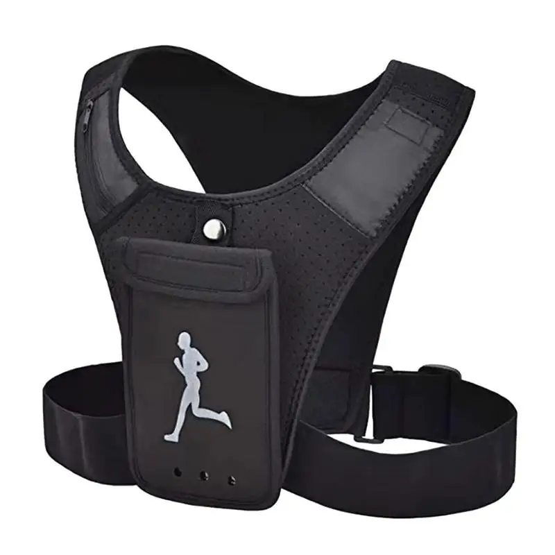 

Running Vest Phone Holder Breathable Phone Running Holder Vest Multi Pockets Running Vest For Phone Cards Keys Running Vest With