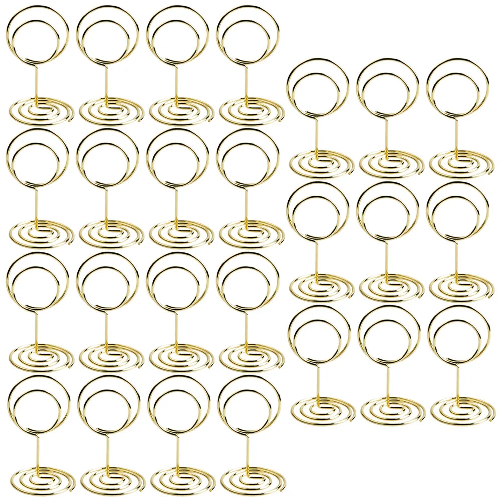 

25pcs Mini Place Card Holders Card Display Stand Holders Wire Photo Holders