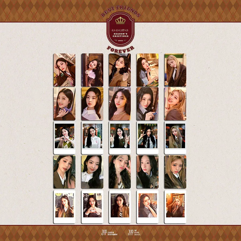 

Kpop Idol 5pcs/set Lomo Cards ITZY 2023 Season's Greetings Best Friends Forever Photocards Photo Card for Fans Collection