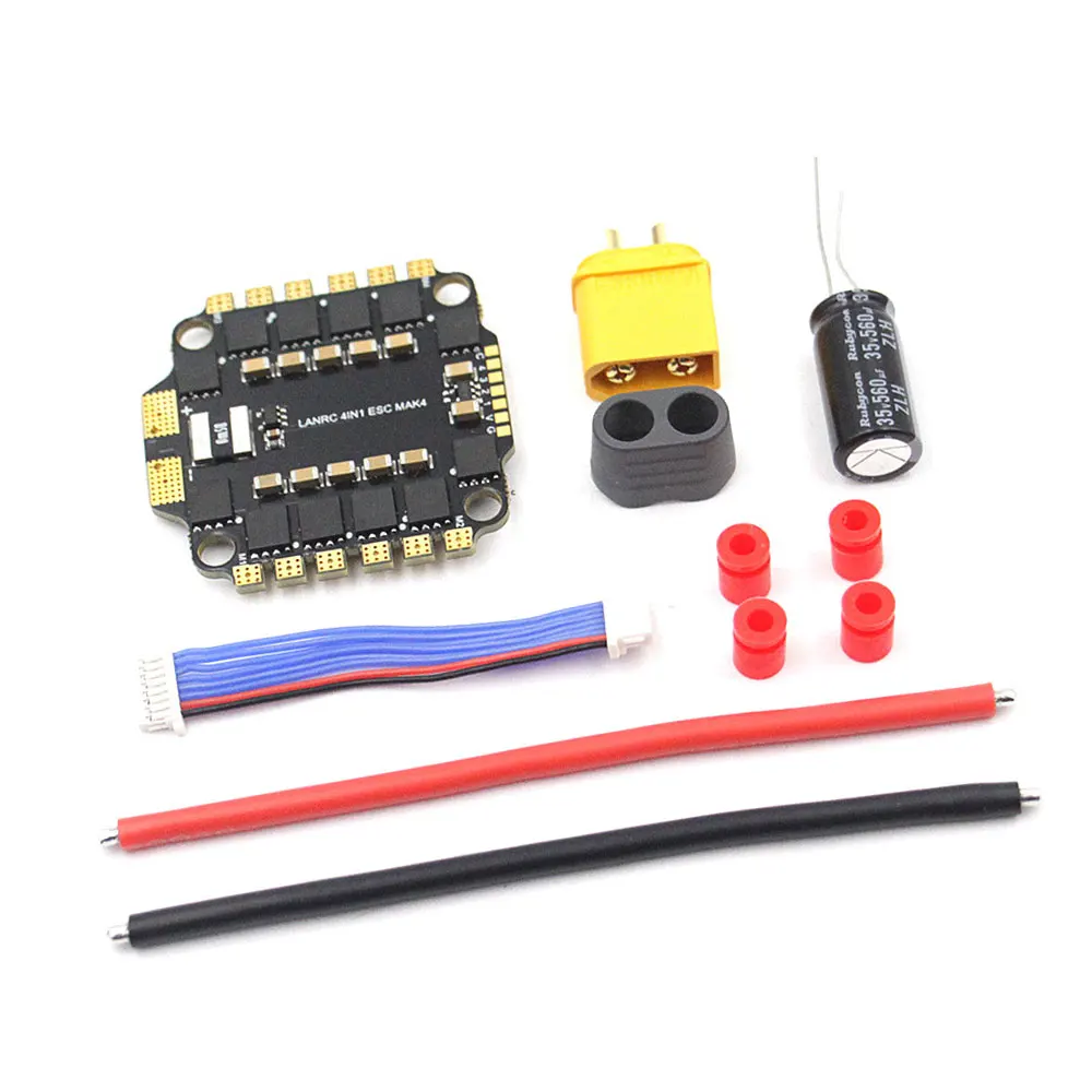 LANNRC blheli _ S 45A 60A 4 в 1 3-6S бесщеточный ESC поддержка DShot300-600/Multishot/Oneshot/PMW 30 5*30 5 мм для RC FPV