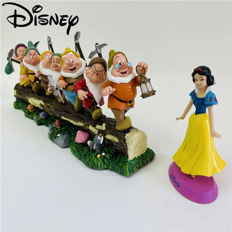 

New Disney Action Figure Snow White And The Seven Dwarfs Toy Doll Christmas Halloween Birthday Gift For Friends Kids Baby Girl