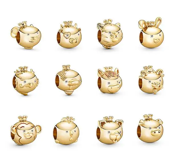 

2020 New Year 925 Sterling Silver Bead Shining Rat M Charm Fit pandora Bracelet & Necklace Diy Women Jewelry