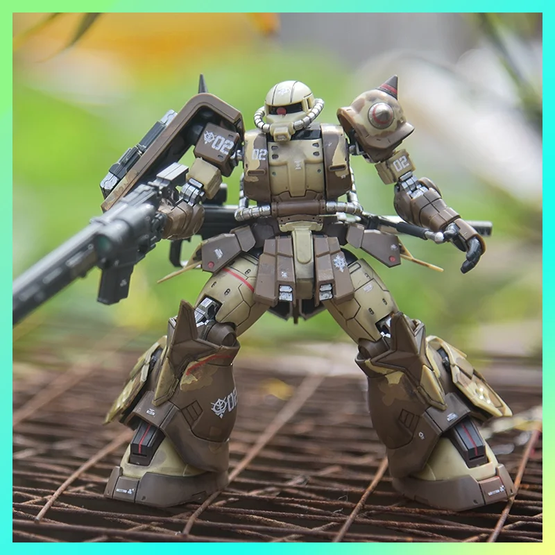 Фото WEIMEI HG 1/144 MS-06GD Zaku Сборная модель Комплект высокой мобильности Тип поверхности Вальда Фигурки Робот Пластиковая модель Детская игрушка в подарок №1