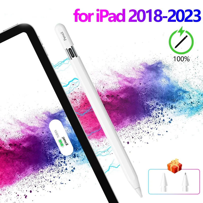 Для Apple Pencil USB-C 2 1 с беспроводной зарядкой для iPad Pen Air 4 5 Stylus