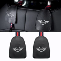 12pcs car storage hook rear seat grocery hook leather for mini cooper clubman coupe roadster jcw f57 f60 r50 r52 r53 r55 cabrio