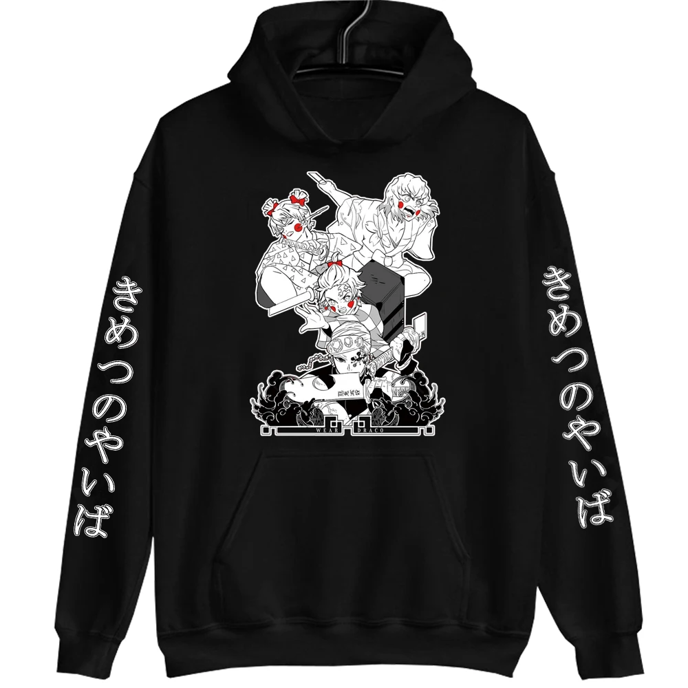 

2022 Demon Slayer Hot Anime Hoodie Pullovers Tops Harajuku Streetwear Man Woman
