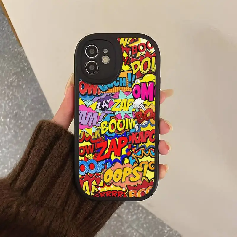 Anime Graffiti Phone Case Hard Leather Phone Case For iPhone 14 13 12 Mini 11 14 Pro Max Xs X Xr 7 8 Plus 6 6s