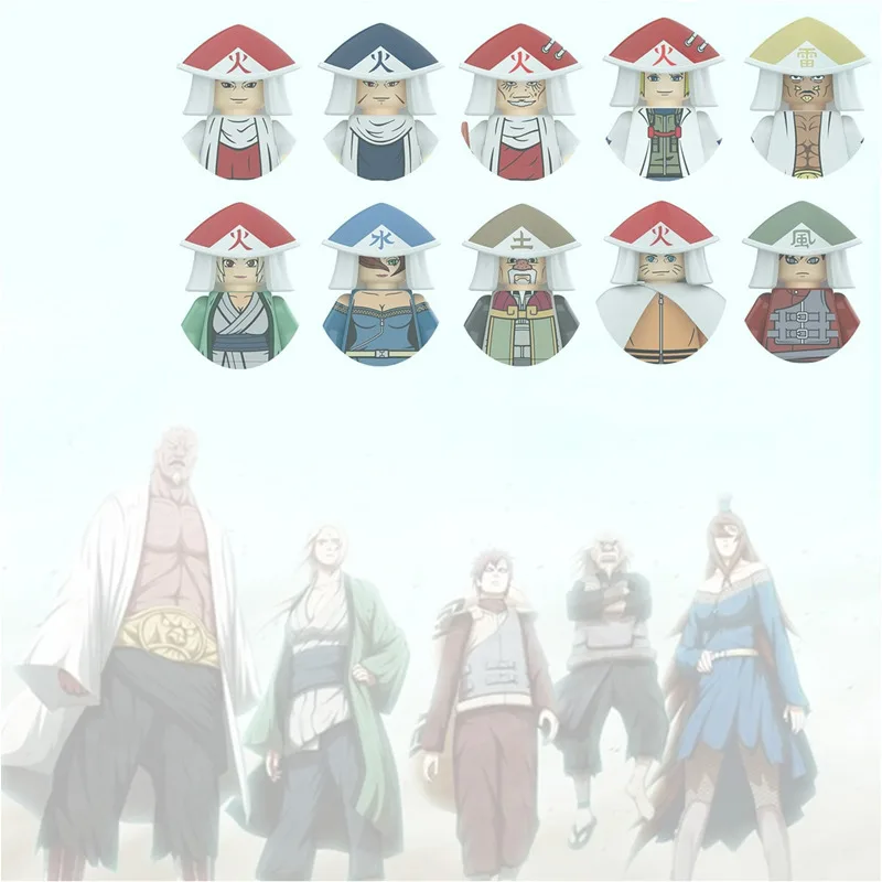 

Набор кубиков из аниме «Наруто, Хокаге», Kaze Mizu Do Kaminari Kage