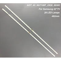 led backlight strip 28 lamp for samsung 43tv ue43nu7100 aot_43_nu7100f_2x28_3030c bn44 00947a ue43nu7120 ue43nu7170 bn96 45954a