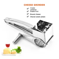 430 stainless steel cheese grater multi function kitchen rotary planer cylinders vegetable chocolate cutter slicer shredder