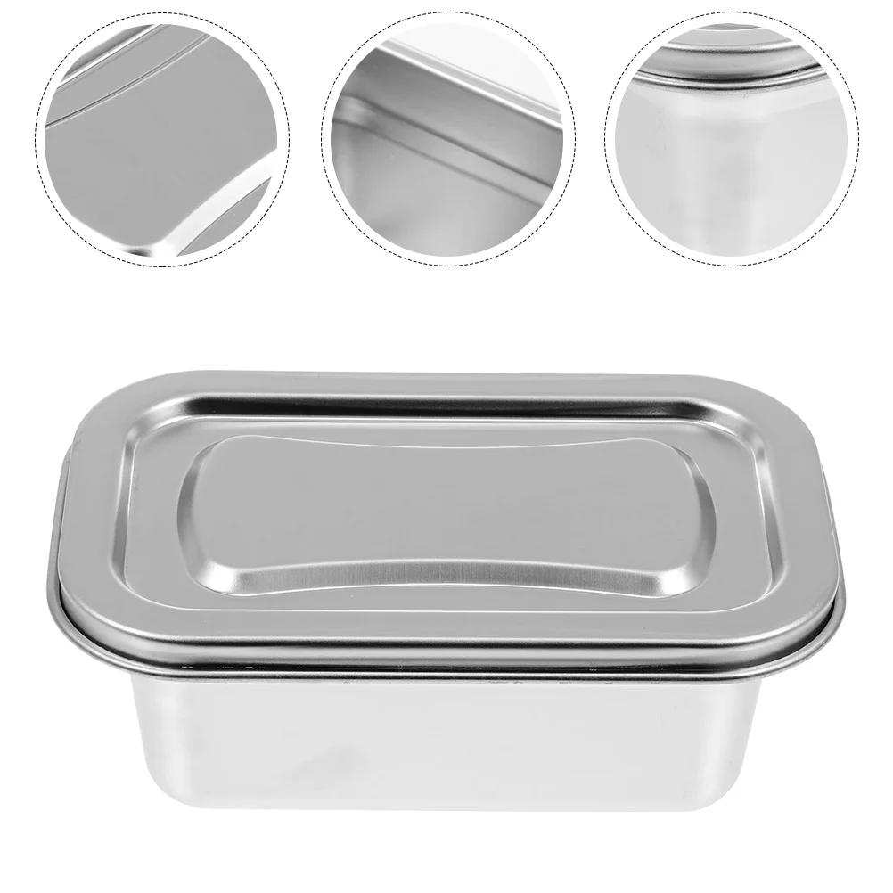 

Kitchenware Ice Cream Container Holder Household Case Tubs Lids Drawer Multi-function Stainless Steel Keeper Snack