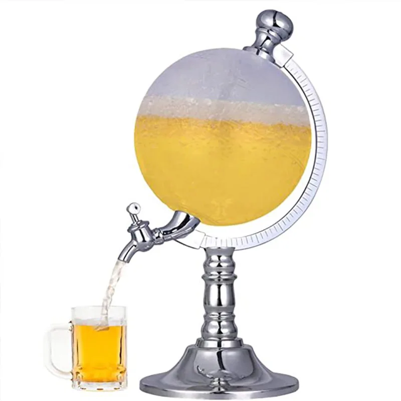 

World Globe Shaped Decanter Wine Container Liquor Beer Dispenser Scotch Brandy Whiskey Rum Strainers Home Bar Wedding Bar Kit