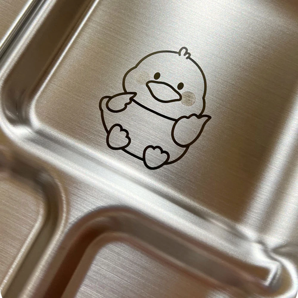 Тарелка для еды тарелки разделенный стальной поднос нержавеющая еда обеденные