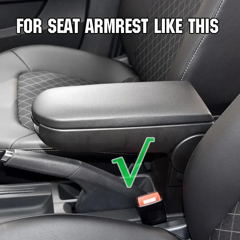 

Крышка защелки подлокотника для Seat Ibiza 6J, центральная консоль, подлокотник, ящик для хранения, крышка, автомобильный коврик