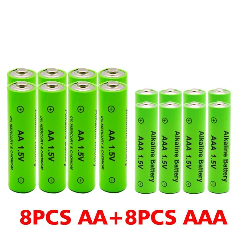 

AA + AAA rechargeable AA 1.5V 3800mAh/1.5V AAA 3000mah Alkaline battery flashlight toys watch MP3 player replace Ni-Mh battery