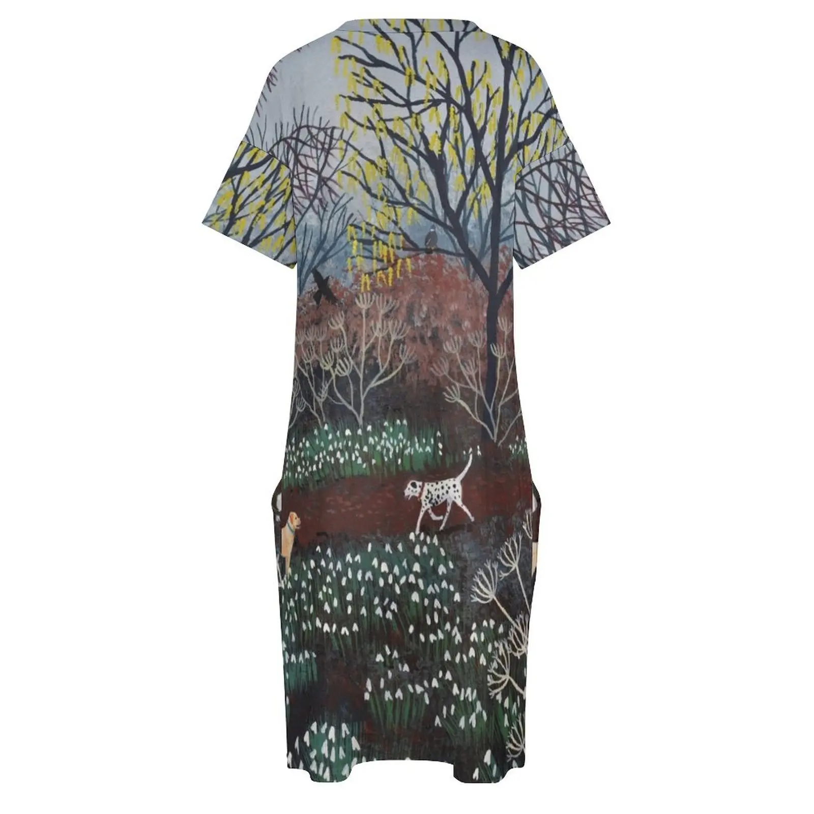 Женское вечернее платье A Brisk Walk Through the Snowdrops из полиэстера