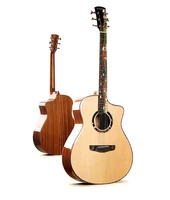 41 inch all solid acoustic guitar electric cut away a grade spruce hand made high quality guitar artiful china wholesale w xs8