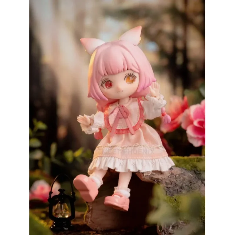 Liroro Summer Island Series Ob11 1/12 Bjd Dolls Blind Box Toys Cute Action Anime Figure Kawaii Mystery Box Model Designer Doll