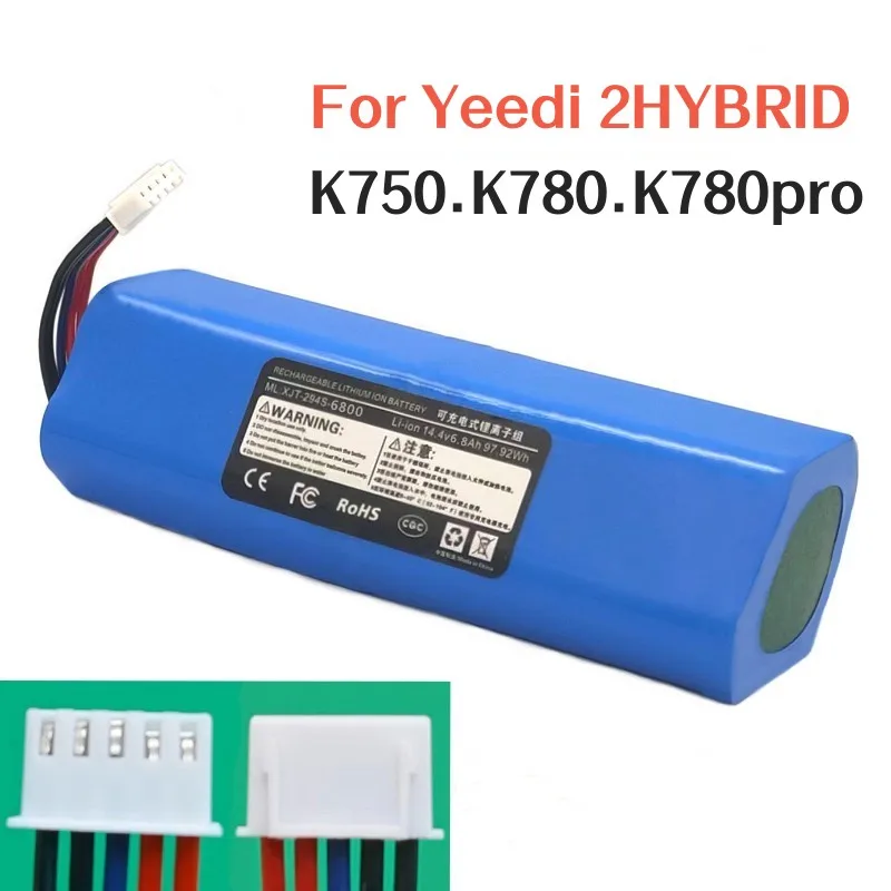 

2023 Upgrade 9900mAh14.4V for Yeedi 2hybrid K750 K780 K780pro Sweeping robot battery