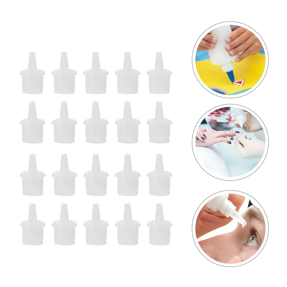 

Glue Bottle Eyelash Lash Capstips Plug Nozzle Mouth Cap Tip Replacement Nozzles Bottles Grafting Supplies Small Stickers