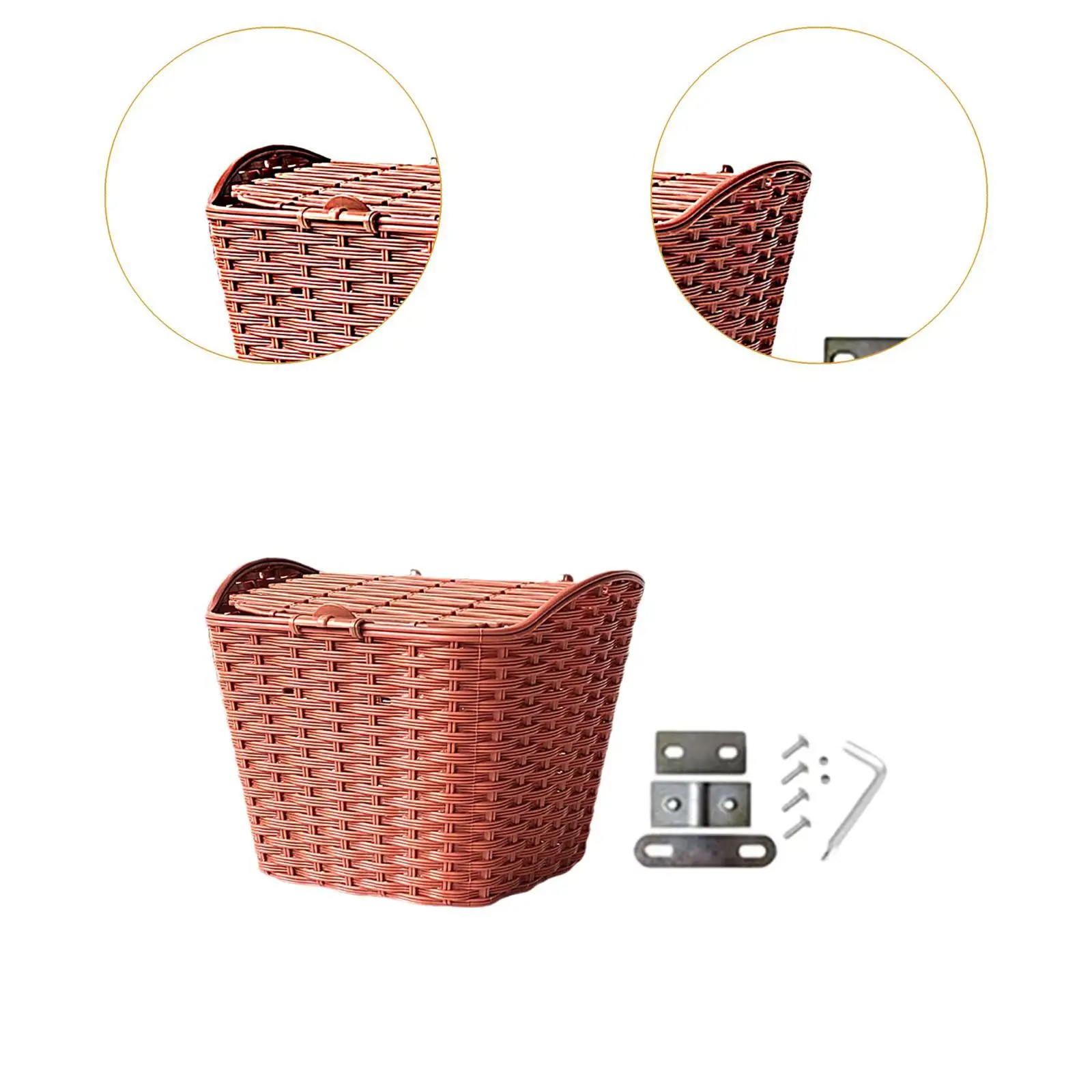 Передняя рама велосипедная корзина передняя для велосипеда с крышкой простая