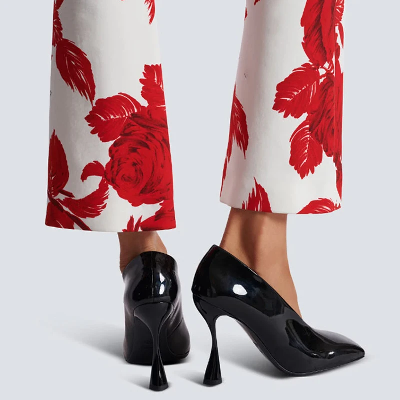 Женские летние классические туфли на высоком каблуке туфли-лодочки с квадратным