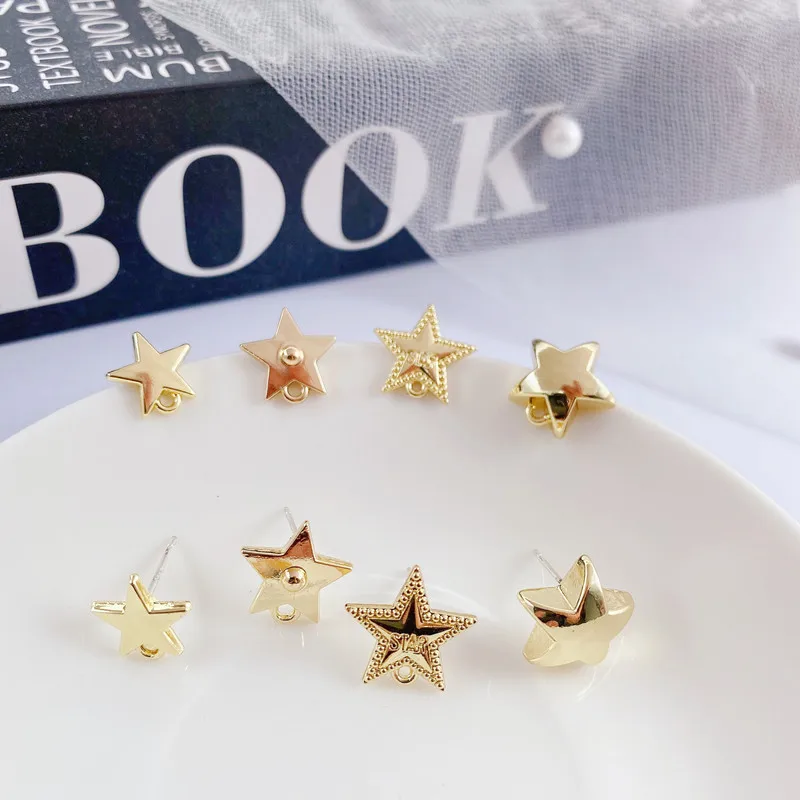 

10 шт., основа для сережек «Звезда»