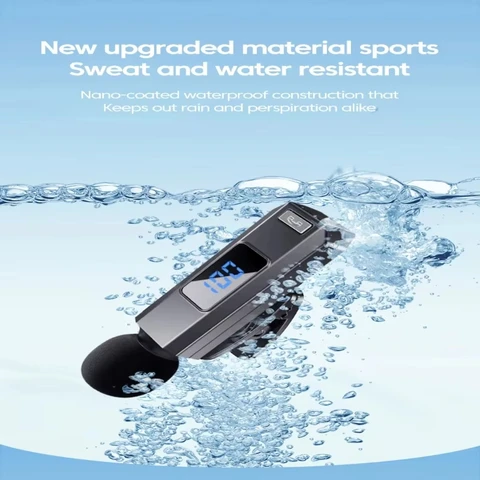 Петличный микрофон, беспроводные Bluetooth-наушники, спортивные наушники с защитой от пота, наушники с шумоподавлением и вызовом высокой четкости