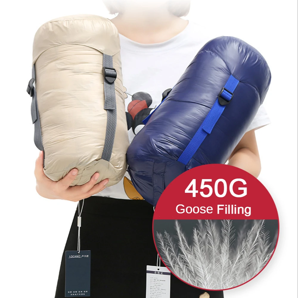 

Ultralight Goose Down Sleeping Bag Portableamp Multifunctional Winter Envelope Down Filled Sleeping Bag Camping Hiking Indoor