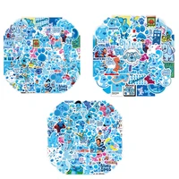 a0018 50pcs cute animal pet blue dogs stickers cartoon kid toy on laptop car water bottle bicycle sticker decal