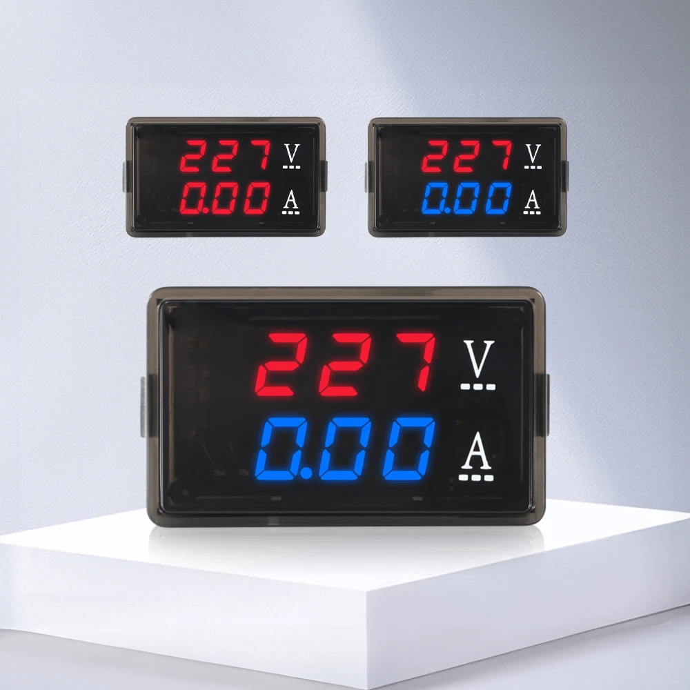 

Volt Amp Meter AC 70-480V Digital Voltmeter Ammeter Panel LED 2in1 Multimeter Voltage Amperage Tester Gauge