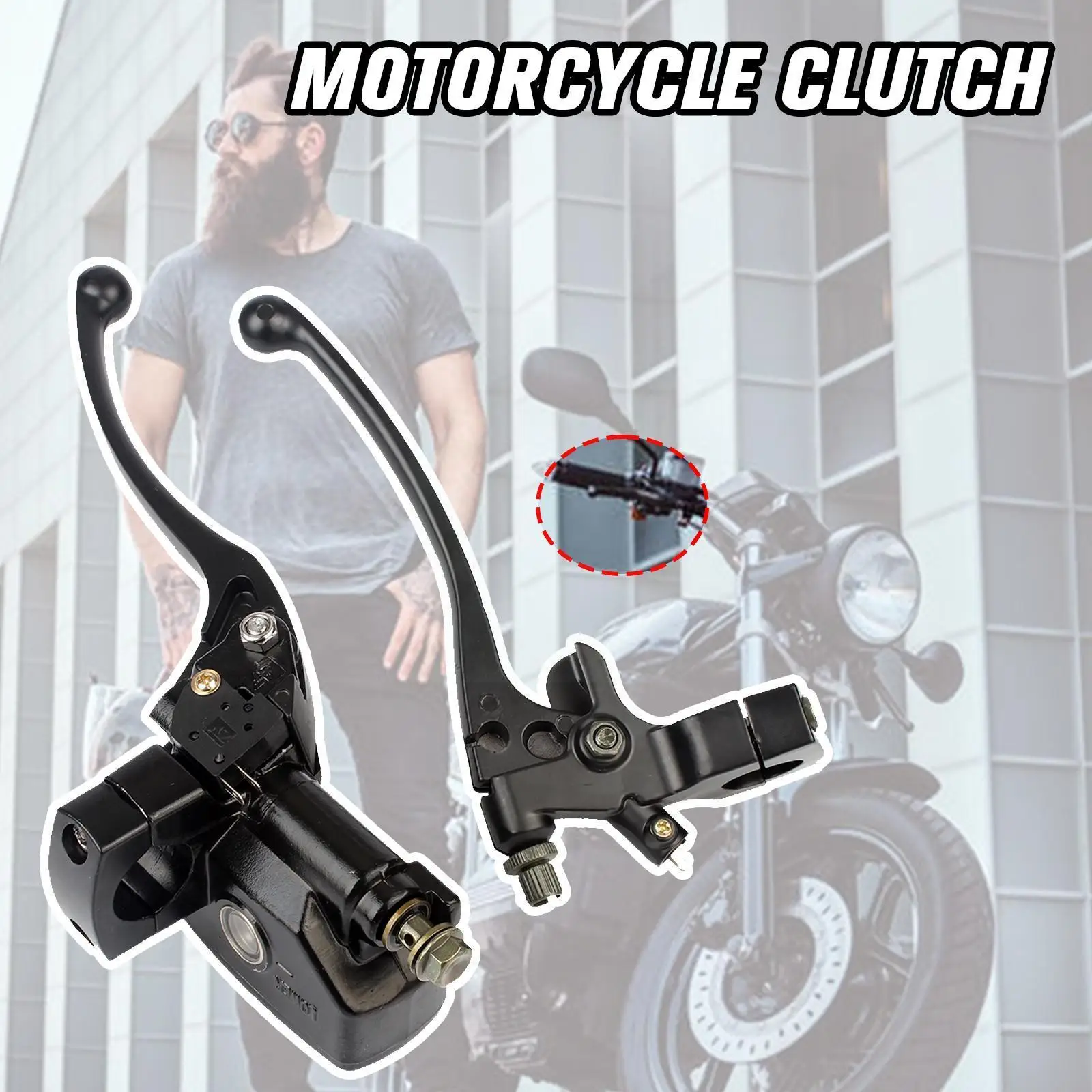 

1 пара 25 мм Универсальный мотоциклетный тормозной клатч главный цилиндр водохранилище Рычаги ручка для Honda Kawasaki грязь G0D4