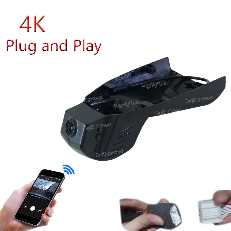 4K Plug And Play 2 6 Series 225 220 218 228 M235 M240 640i 640d 650i 630i 630d 125 2016-2021 Car Wifi DVR Video Recorder DashCam