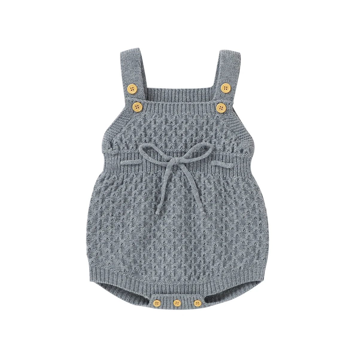 

Baby Bodysuits Clothes Autumn Solid Knitted Newborn Infant Bebes Girls Sleeveless Jumpsuits Outfits 0-18m Toddler Sweater Onesie