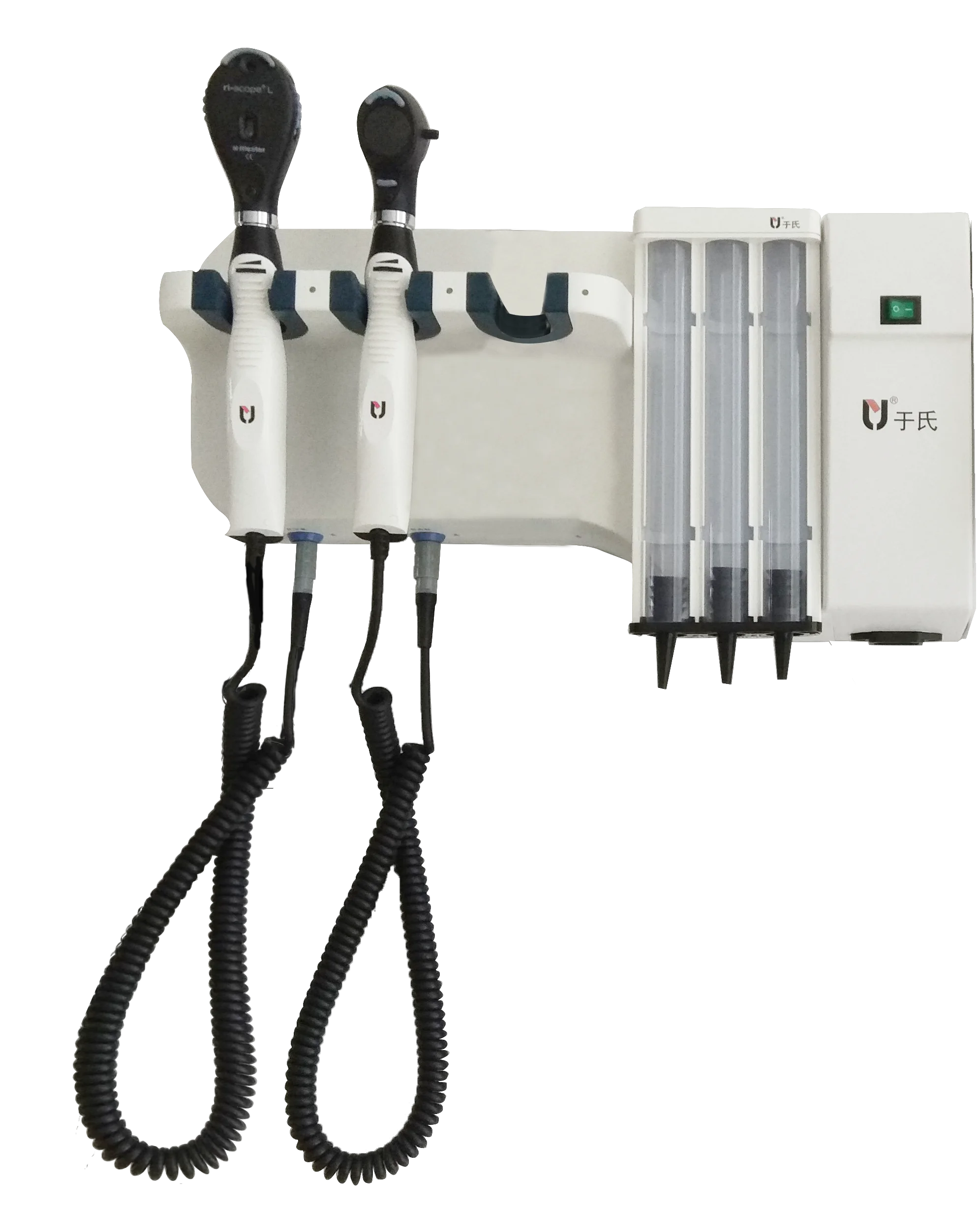 

E.N.T ophthalmoscope otoscope riester heads Xenon light wall mount diagnostic set,with rechargeable Li battery inside