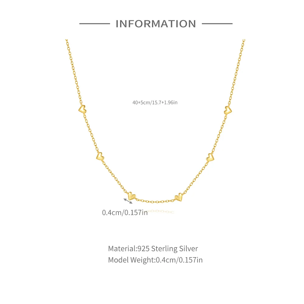 CANNER Серьёжное ожерелье сердце из серебра 925