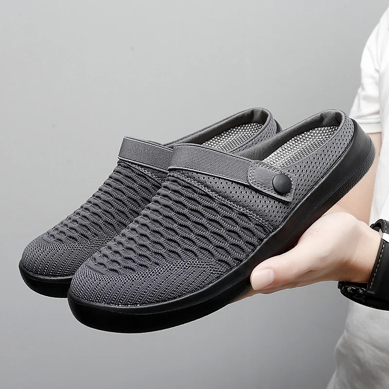 

Slip on Shoes Men Women Flat Sandals Casual Indoor Home Slippers Summer Breathable Mesh Shoes Beach Sandals Sandalias Hombre