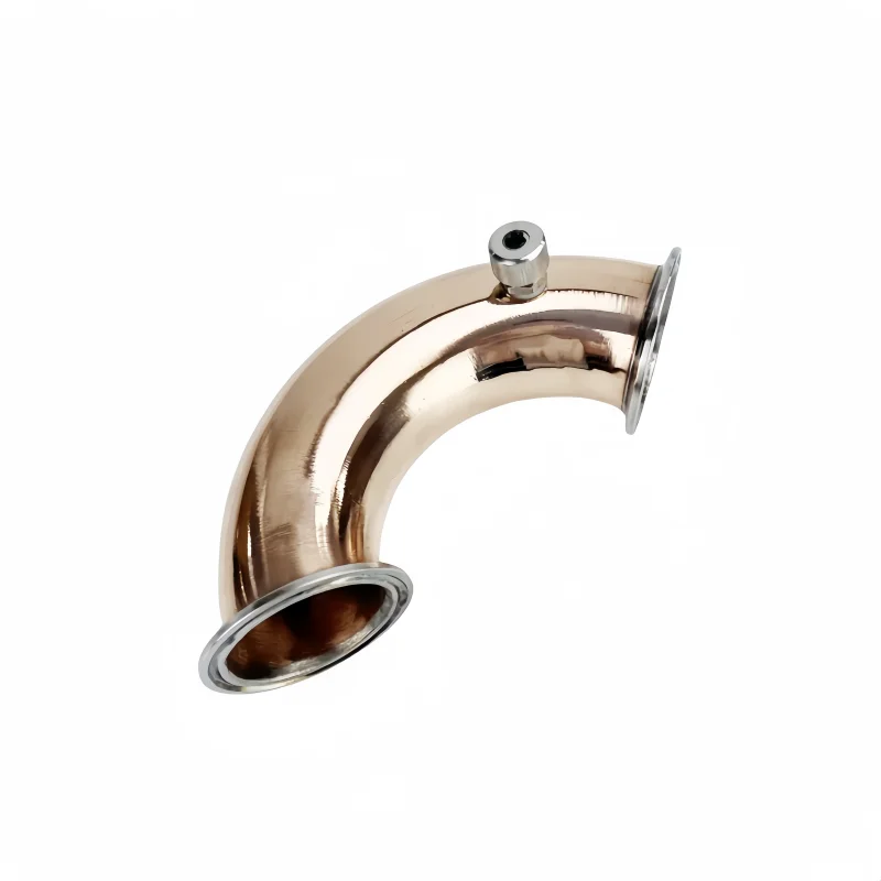 

2-дюймовый наружный диаметр 64 мм/1,5 дюйма, наружный диаметр 50 мм, медная труба 135 градусов с ниппелем термозаглушки и медное колено для дистилляции домашнего пивоварения