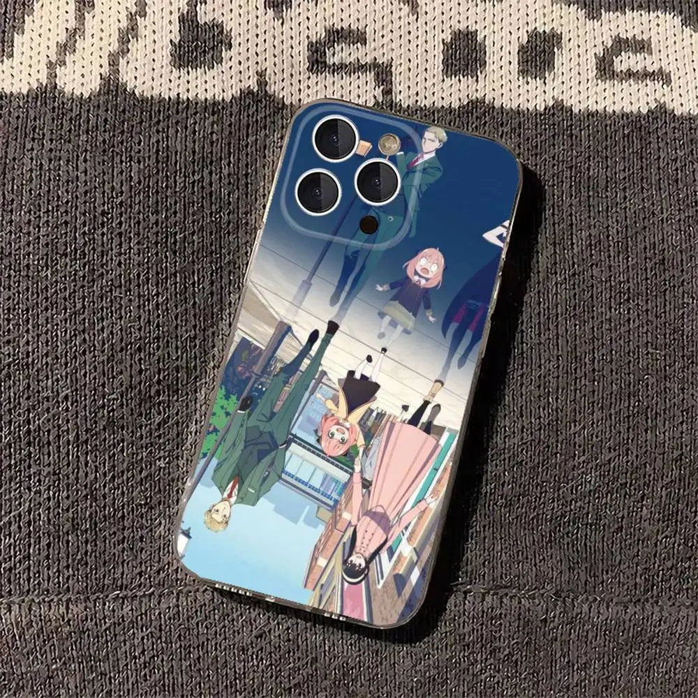 Фото Чехол для телефона SPY x Family-g для iPhone 17, 16, 15, 14, 13, 12, 11 Pro, Max, Plus, X, XS, XR, SE4, E Mini, прозрачный, мягкий №3