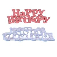 new happy birthday biscuit baking cut fruit cookies fudge cutter mould fondant chocolates cake printing decoration kitchen tools