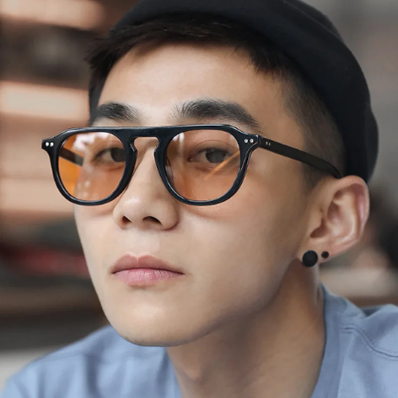 

2022 Корейская версия модных солнцезащитных очков в круглой оправе индивидуальные желеобразные цветные Однолучевые очки трендовые панковск...