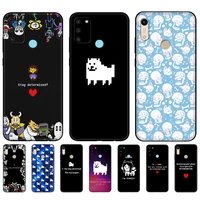 black tpu case for honor 8a prime 8s 9 10x lite 9a 9c 9x premium pro 9s case cover luxury game undertale moly dog