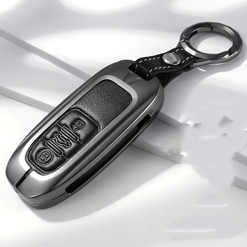 

Car Key Case Cover Bag For Audi a1 a3 8v a4 b8 b9 a6 a5 c7 q3 q5 q7 TT Auto Accessories Holder Shell Keychain Protect Set