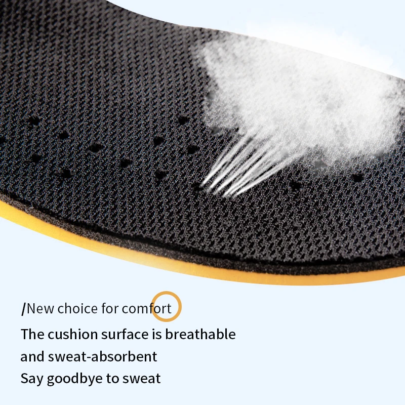 1.5-3.5cm Height Increase Insoles Comfortable Breathable Shock Absorption Boost Shoes Pads Soft Orthopedic Insole for Men Women images - 6